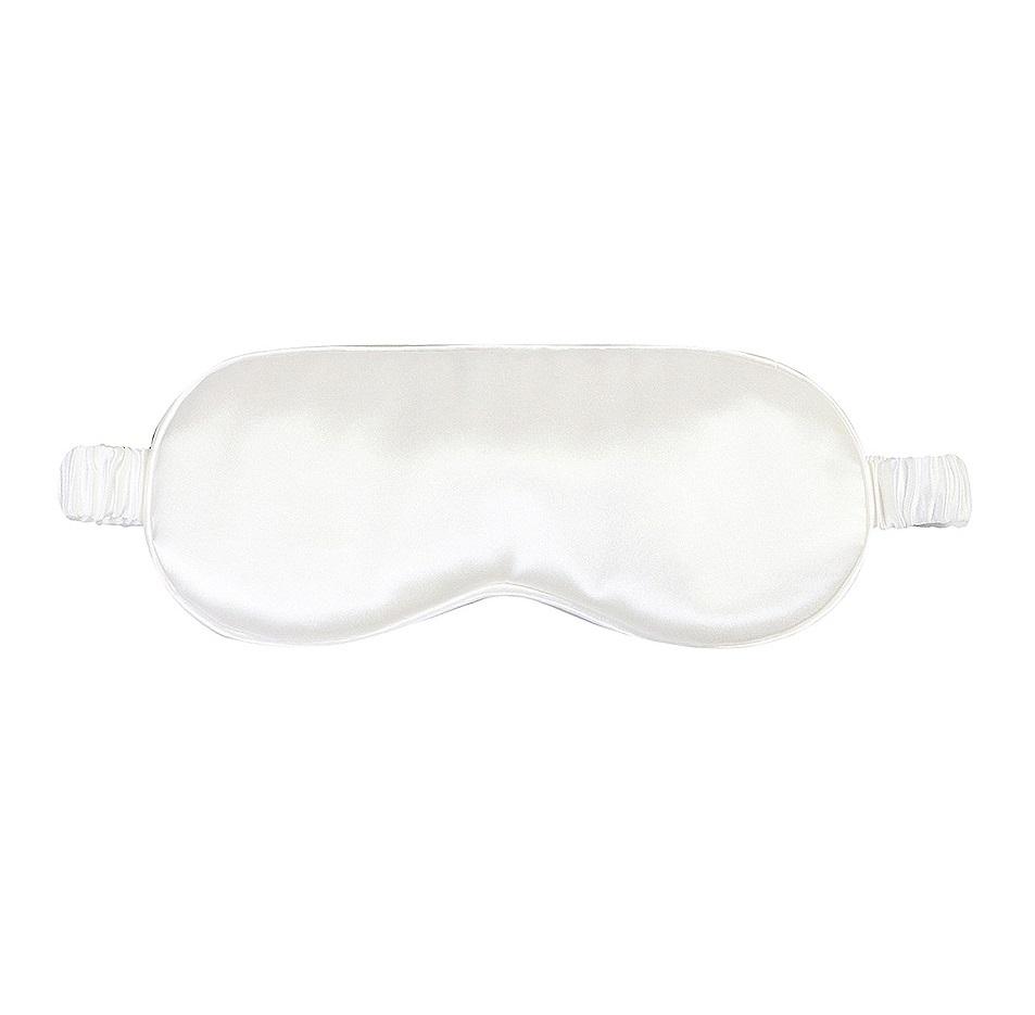 22 Momme Pure Mulberry Silk Sleep Mask Filled with 100 Mulberry Silk Ivory silkdelux.com 1612762999